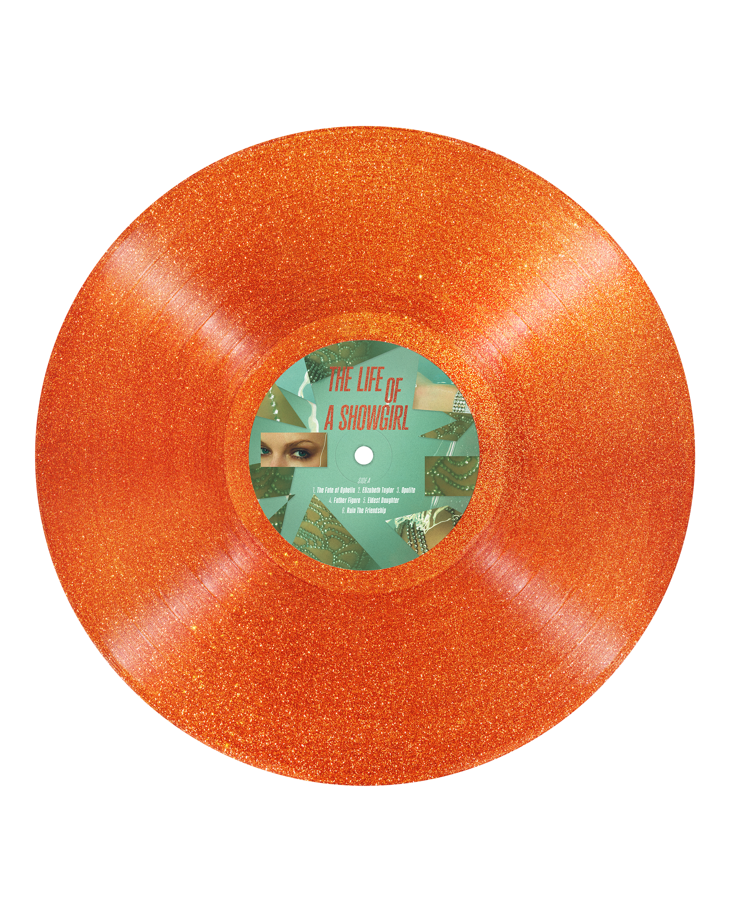THE LIFE OF A SHOWGIRL: SWEAT AND VANILLA PERFUME PORTOFINO ORANGE GLITTER VINYL
