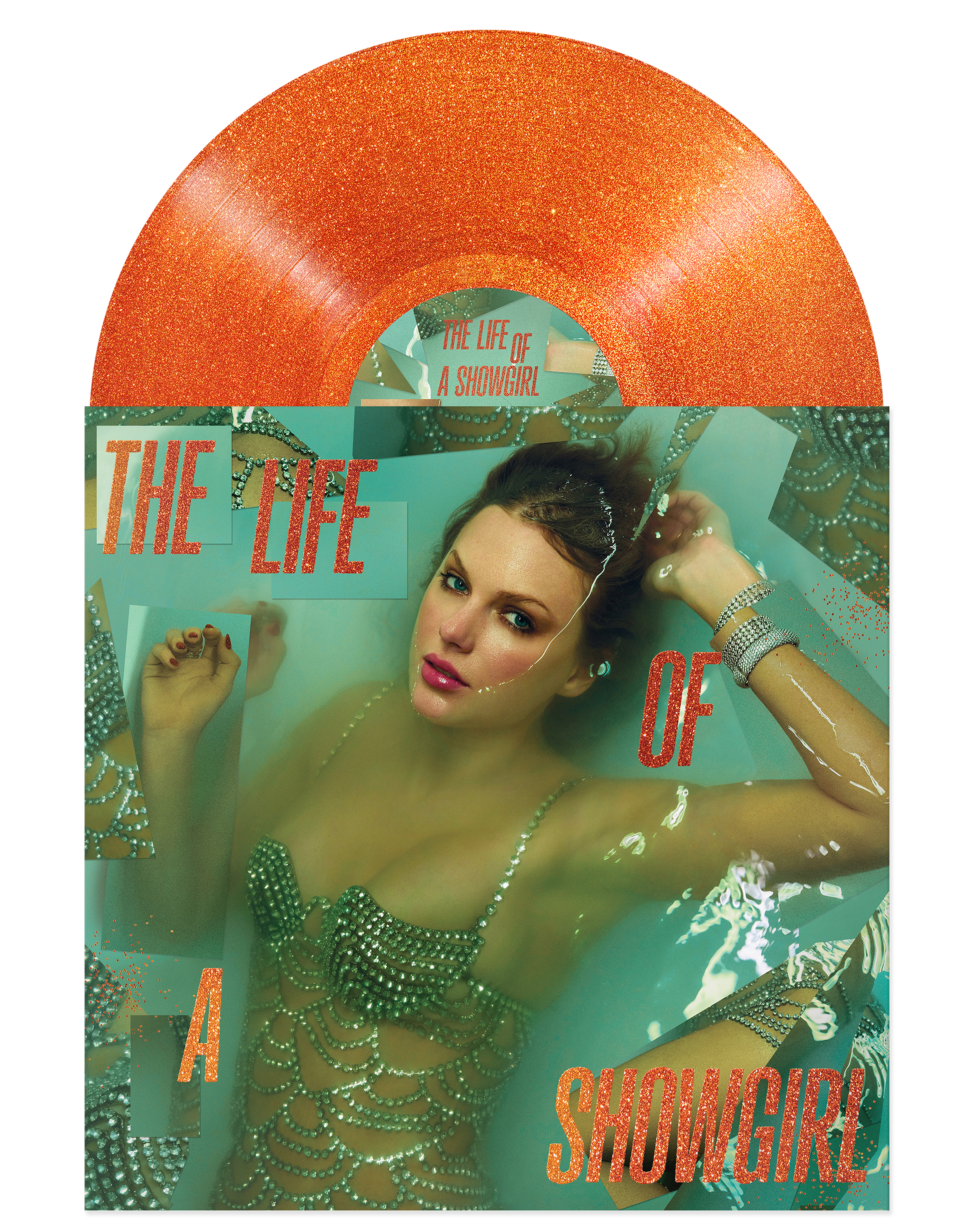 THE LIFE OF A SHOWGIRL: SWEAT AND VANILLA PERFUME PORTOFINO ORANGE GLITTER VINYL