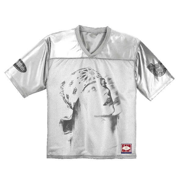 Billie Eilish - Billie Bandana White Football Jersey (Merch)