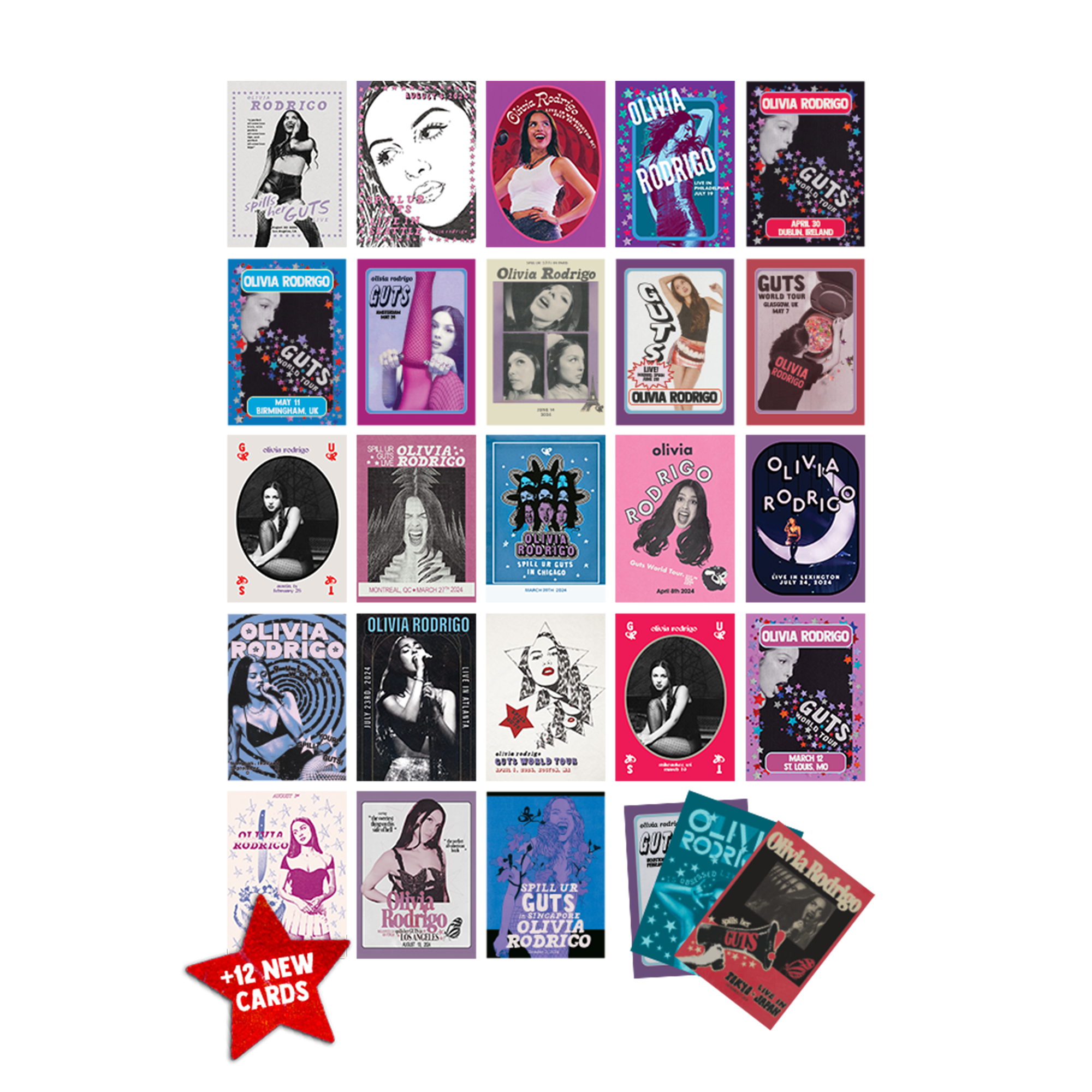 Olivia Rodrigo GUTS Trading Card Pack