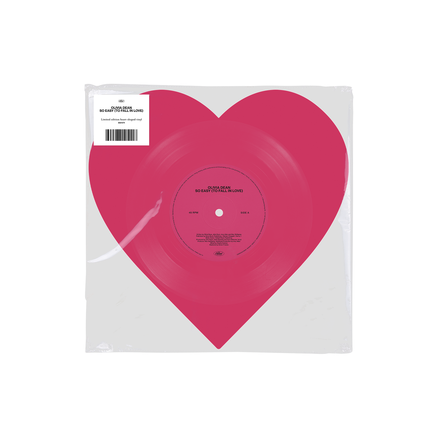 So Easy (To Fall In Love)/I've Seen It Heart Shaped 10" Single