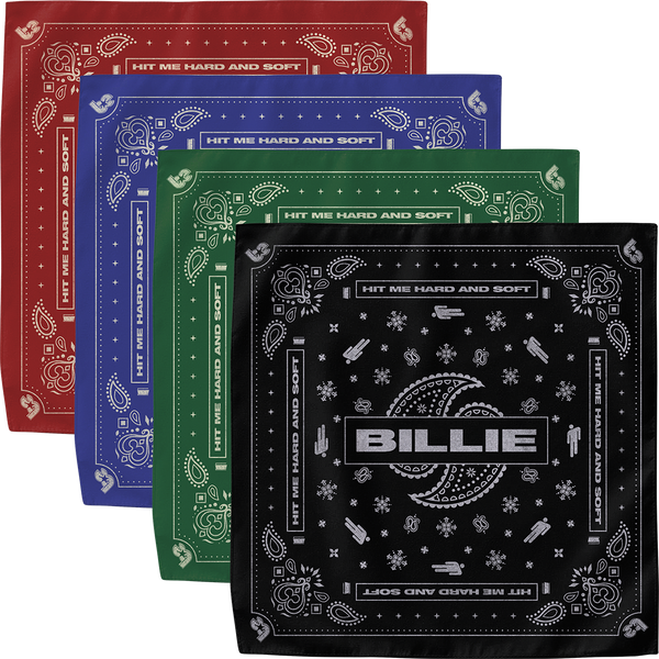 Billie Eilish - Paisley Bandana 4 Pack (Merch)