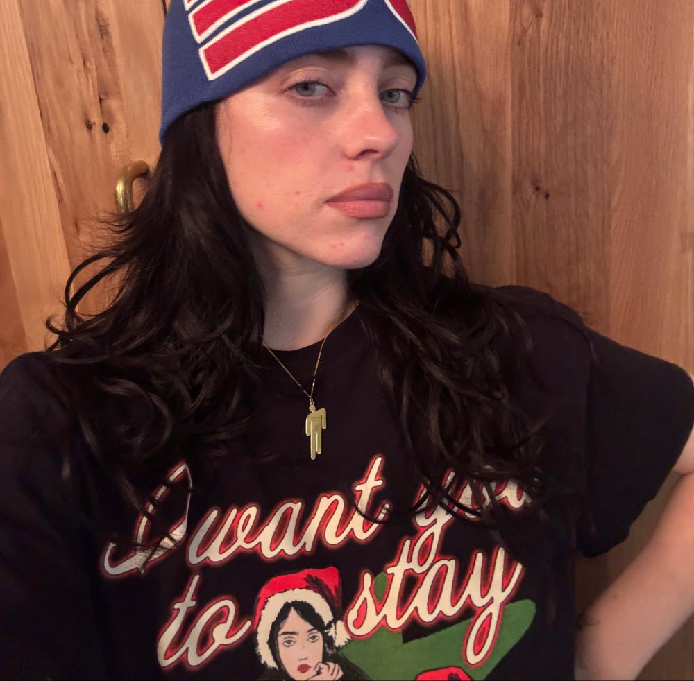 Gold Blohsh Pennant Necklace