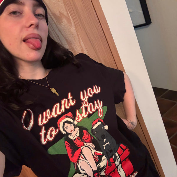 Billie Eilish - Stay For The Holidays T-Shirt (Merch)